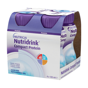 Nutridrink Компакт Протеин смесь нейтральный вкус 125 мл 4 шт смесь жидкая высококалорийная клубника nutridrink нутридринк 200мл