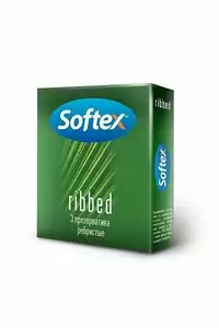 Softex презервативы ребристые 3 шт