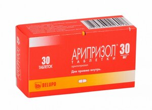 Арипризол Таблетки 30 мг 30 шт
