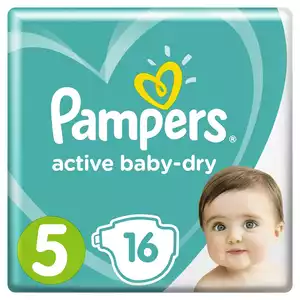Pampers Подгузники Active Baby-Dry Junior 11–18 кг 16 шт