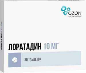 Лоратадин-Озон Таблетки 10 мг 30 шт