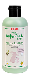 Pigeon Молочко для тела natural botanical baby milky lotion 200 мл молочко для тела pigeon natural botanical 200мл