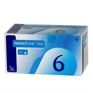 Novofine иглы одноразовые 31 G 0,25 x 6 мм 100 шт