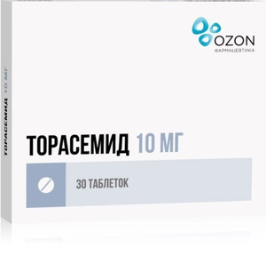Торасемид-Озон Таблетки 10 мг 30 шт