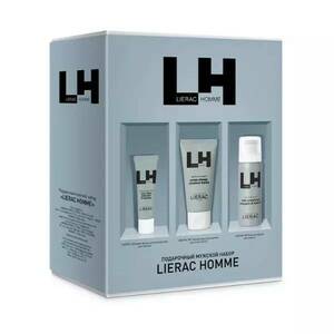 Lierac Homme Подарочный набор пена для бритья 50 мл + гель для душа 50 мл + антивозрастной крем-флюид 10 мл