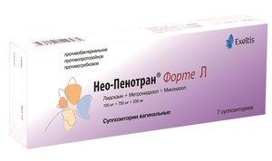 Нео-Пенотран Форте Л Суппозитории вагинальные 100 мг + 750 мг + 200 мг 7 шт нео пенотран форте л суппозитории вагинальные n7