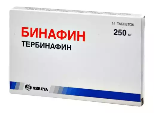 Бинафин Таблетки 250 мг 14 шт