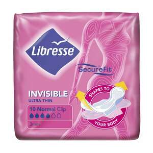 цена Libresse Invisible Ultra normal clip Прокладки 10 шт