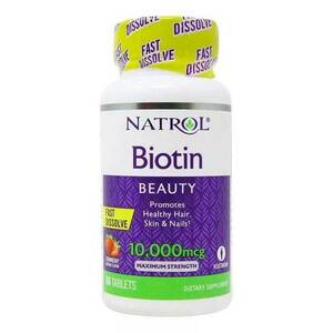 Natrol Биотин Таблетки 10000 мкг 60 шт биотин быстрорастворимый 10000 мкг 60 таблеток