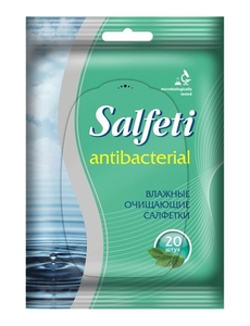 Салфети Салфетки влажные антибактериальные 20 шт