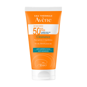 Avene Cleanance солнцезащитный флюид для проблемной кожи SPF 50+ 50 мл флюид солнцезащитный для проблемной кожи spf 50 cleanance