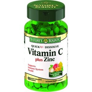 Nature's Bounty витамин C + цинк Таблетки 60 шт