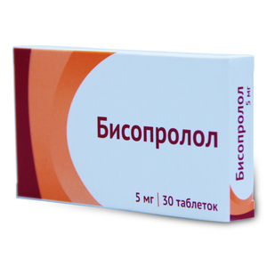 Бисопролол-Озон Таблетки покрытые оболочкой 5 мг 30 шт