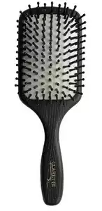 Clarette cwb 710 Щетка для волос квадратная с деревянными зубьями