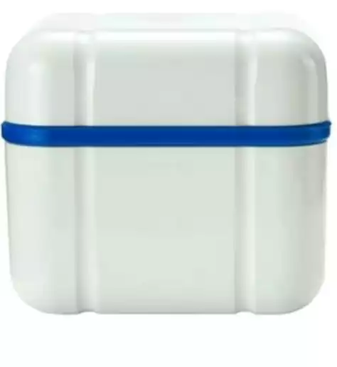Curaprox контейнер для хранения протезов синий