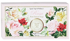 Fiori Dea Мыло кусковое роза 125 г 2 шт конфеты shokolat e fiori смородина роза 90 г