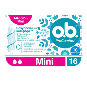 O.b. procomfort mini Тампоны 16 шт