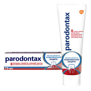 Paradontax Паста зубная комплексная защита 75 мл зубная паста love beauty and planet комплексная защита 75 мл