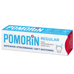 Pomorin Regular Паста зубная бережное отбеливание 100 мл