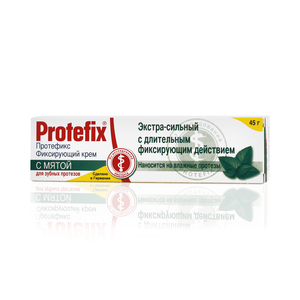 Protefix крем фиксирующий для зубных протезов экстра-сильный мята 40 мл крем для зубных протезов фиксирующий гипоаллергенный protefix протефикс 40мл