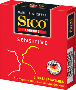 Sico Sensitive Презервативы конторные анатомической формы 3 шт презервативы sico sensitive 3 шт