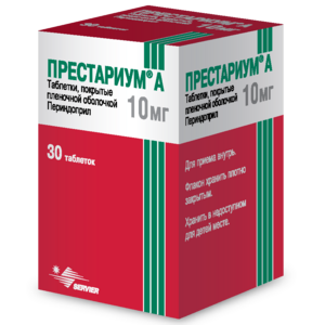 Престариум А Таблетки покрытые пленочной оболочкой 10 мг 30 шт престариум а 5 мг 30 таблетки диспергируемые