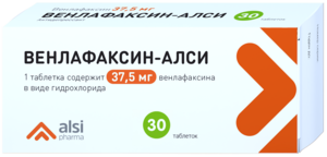 Венлафаксин-Алси Таблетки 37,5 мг 30 шт