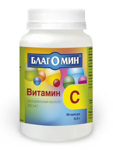 Благомин Витамин С Капсулы 90 шт благомин витамин в9 капсулы массой 200 мг 90 шт