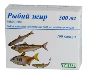 Рыбий жир Тева Капсулы 500 мг 100 шт