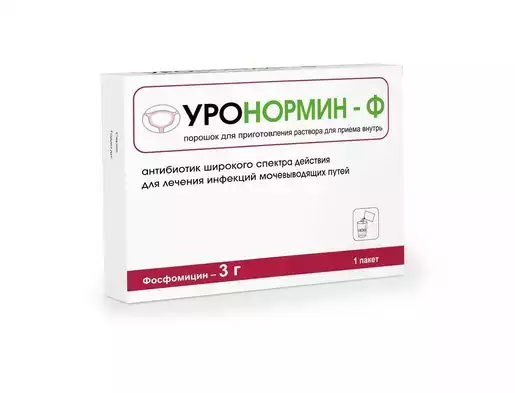 Уронормин-Ф Порошок для приготовления раствора для приема внутрь 3 г пакет 1 шт