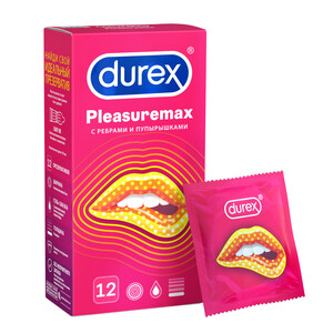 Durex Plesuremax Презервативы с рельефными полосками и точками 12 шт