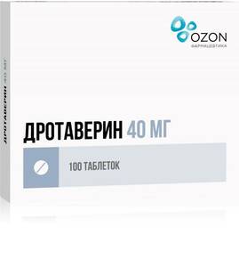 Дротаверин-Озон Таблетки 40 мг 100 шт
