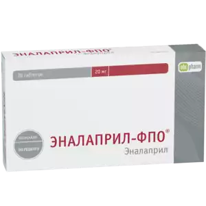 Эналаприл-OBL Таблетки 20 мг 20 шт