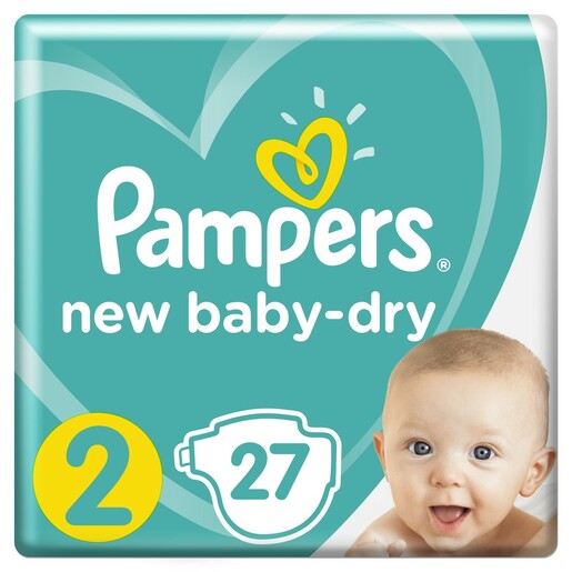 Pampers Подгузники New Baby-Dry Mini 4–8 кг 27 шт