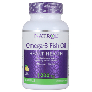 Natrol Омега-3 Рыбий жир 1200 мг Капсулы 60 шт natrol рыбий жир омега 3 со вкусом лимона 1000 мг 60 капсул natrol омега 3