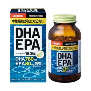 Orihiro DHA и EPA с витамином E Капсулы 180 шт биологически активная добавка благомакс янтарная кислота в капсулах 30 шт