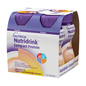 Nutridrink Компакт Протеин вкус персик-манго 125 мл 4 шт специализированный пищевой продукт сила дыхания про со вкусом шоколад 300 г