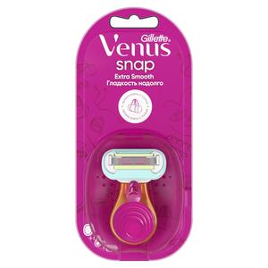 Gillette Venus Snap станок с 1 сменной кассетой gillette станок для бритья gillette venus swirl с 1 сменной кассетой