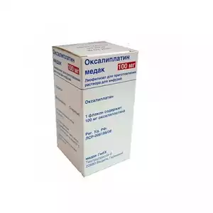 Оксалиплатин медак Лиофилизат для приготовления Концентрата для приготовления раствора для инфузий 100 мг 1 шт