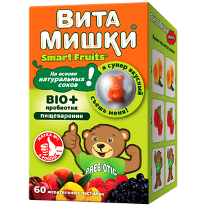 Витамишки био+ Пастилки жевательные 60 шт жевательные пастилки витамишки bio пребиотик 30 шт