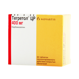Тегретол ЦР Таблетки 400 мг 30 шт цена и фото