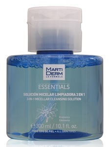 гель мицеллярный очищающий essentials martiderm мартидерм фл 200мл MartiDerm Essentials Раствор мицеллярный очищающий 3 в 1 300 мл