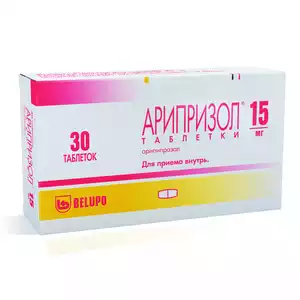 Арипризол Таблетки 15 мг 30 шт