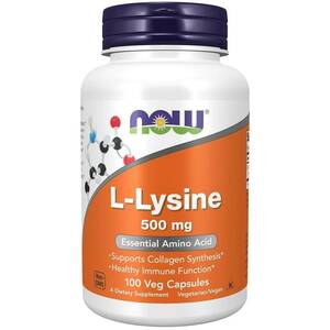 Now L-лизин 500 мг Капсулы массой 840 мг 100 шт аминокислота лизин strimex l lysine 90 капсул