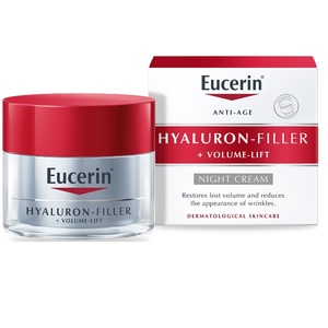 Eucerin Гиалурон-Филлер + Volume-Lift Крем ночной для сухой кожи 50 мл крем для ухода за кожей ночной hyaluron filler volume lift eucerin эуцерин 50мл