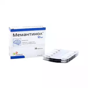 Мемантинол таблетки 10 мг 30 шт