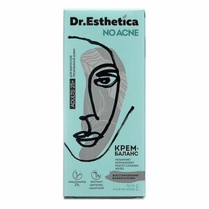 Dr. Esthetica No acne Adults Крем-баланс 50 мл dr esthetica no acne adults пенка баланс очищающая 200 мл