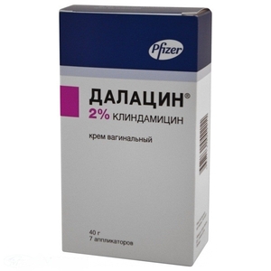 Далацин Крем вагинальный 2 % туба 40 г в комплекте с аппликаторами 7 шт