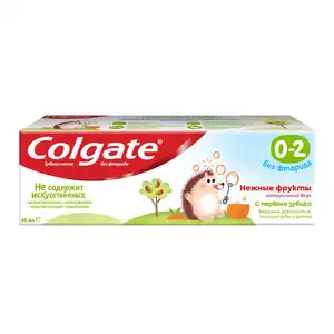Colgate Паста зубная для детей 0-2 лет без фтора 40 мл