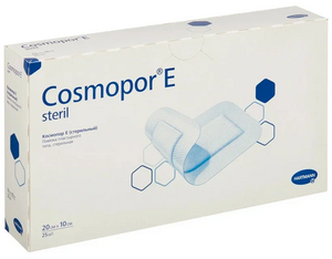 Hartmann Cosmopor E Повязка послеоперационная 20 х 10 см 25 шт 20 шт медицинские гипоаллергенные нетканые клейкие повязки для ран